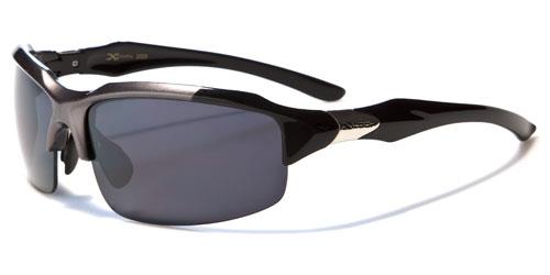 X-Loop Semi-Rimless Cycling Sports sunglasses BLACK & GUNMETAL x-loop xl459mixb