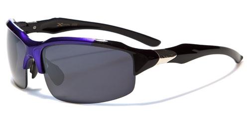 X-Loop Semi-Rimless Cycling Sports sunglasses BLACK & BLUE x-loop xl459mixg