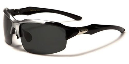 Xloop Polarized Sport Sunglasses Semi Rimless Fishing SILVER & BLACK x-loop xl459pzc