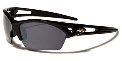 Golf Sports Semi-Rimless Sunglasses x-loop xl532mixa Black Smoke Lens